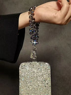 Get CRYSTAL Happy - Crystal Bead Phone Wrist Strap