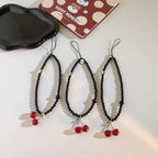 Get CHERRY Happy - Cherry Charm Beaded Phone Wrist Strap