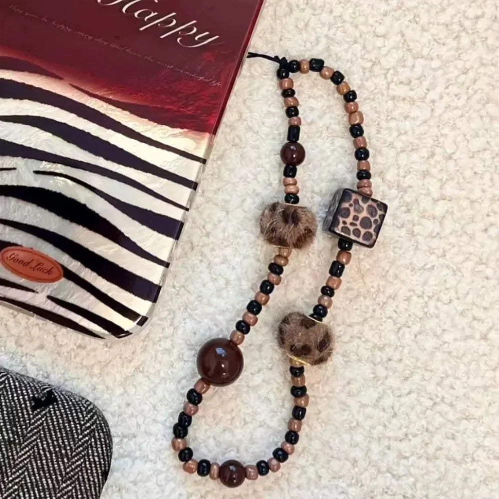 Get CHERRY Happy — Cherry Charm Beaded Phone Wrist Strap
