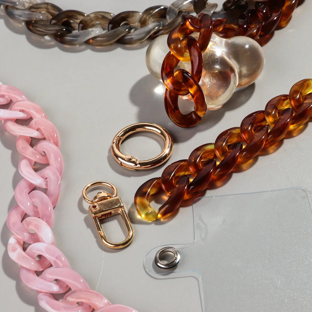 Get CHAIN Happy — Acrylic Bevel Phone Lanyard 120cm