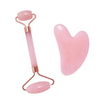 Rose Quartz Gua Sha & Face Roller Set