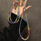 Get RAINBOW CRYSTAL Happy - Rainbow Crystal Phone Wrist Strap
