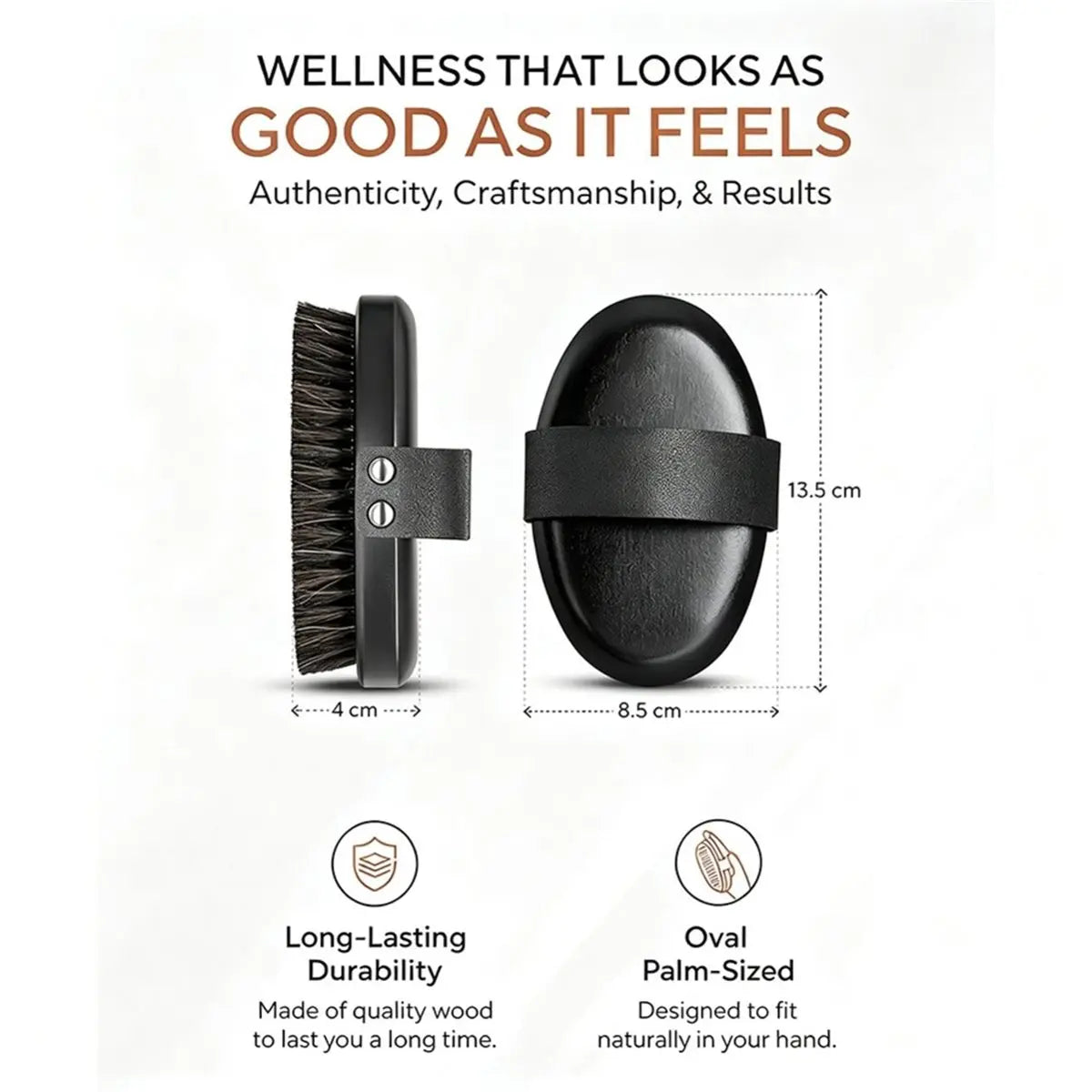 Copper Glow Body Brush – Dry Brushing & Lymphatic Support