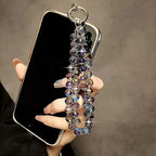 Get CRYSTAL Happy - Crystal Bead Phone Wrist Strap