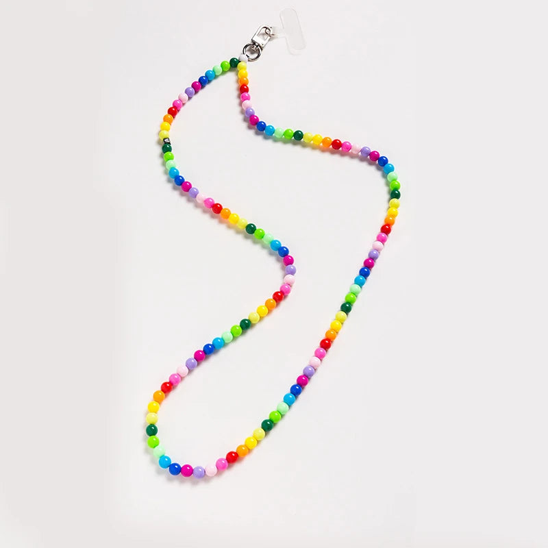 Get RAINBOW Happy — Rainbow Acrylic Bead Phone Strap