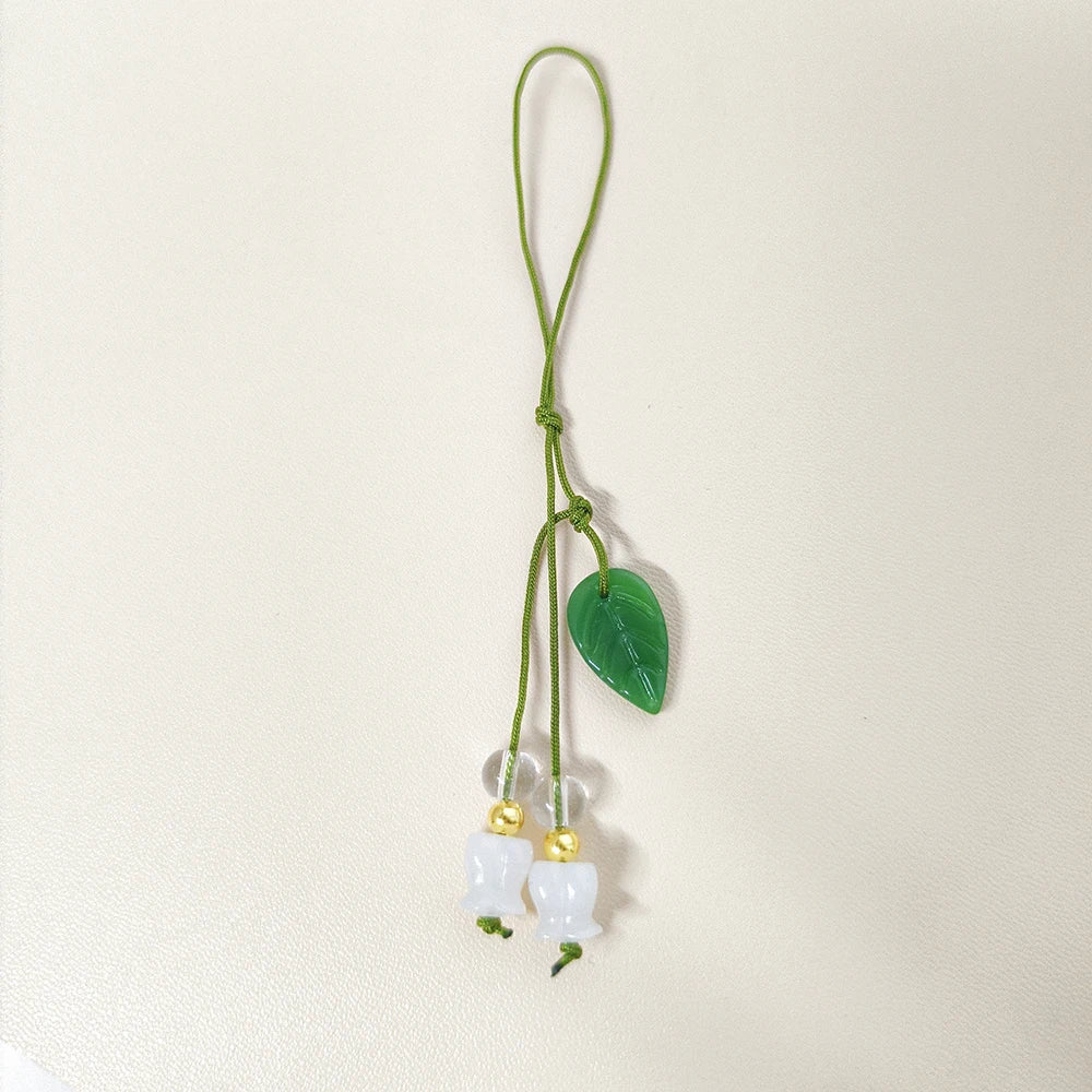 Get CHERRY Happy — Cherry Charm Beaded Phone Wrist Strap