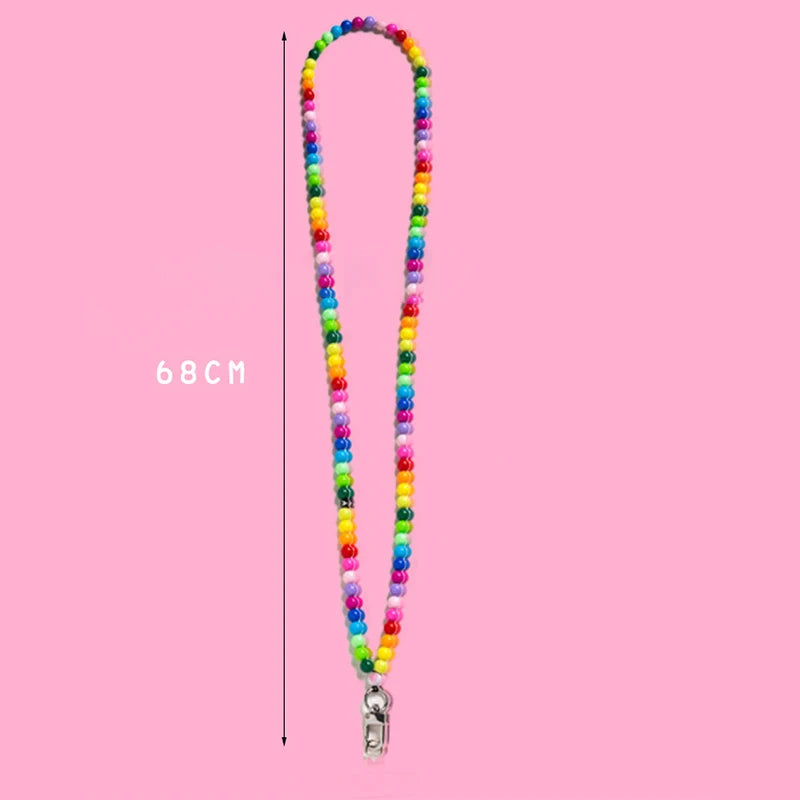 Get RAINBOW Happy — Rainbow Acrylic Bead Phone Strap