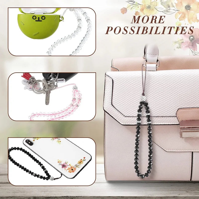 Get SPARKLE Happy — Crystal Bead Phone Wrist Strap